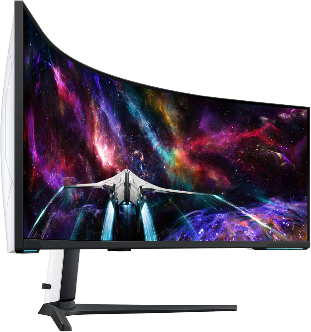 Samsung 57' Odyssey Neo G9 (G95NC) Series Dual 4K UHD 1000R Curved Gaming Monitor, 240Hz, 1ms with DisplayPort 2.1, Quantum Mini-LED, DisplayHDR 1000, AMD FreeSync Premium Pro, LS57CG952NNXZA