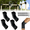 Pergola DIY Bracket Kits,2-Way L Shaped Corner Brackets for 4' x 4'(Actual:3.5' x 3.5') Lumber for Outdoor Pergola,Proch,Log Cabin W/Hardware - 4Pack…