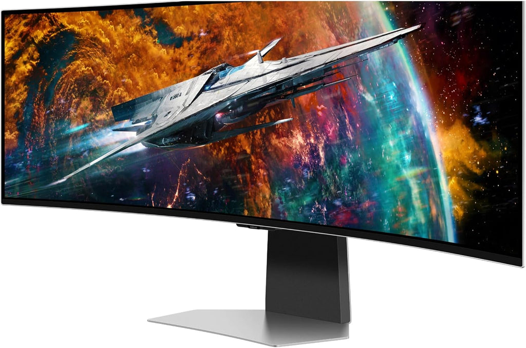 Samsung 49' Odyssey OLED G9 (G95SC) Curved Smart Gaming Monitor, QD-OLED, 240Hz, 0.03ms, FreeSync Premium Pro, G-Sync Compatible, Dual QHD, Neo Quantum Processor, LS49CG954SNXZA