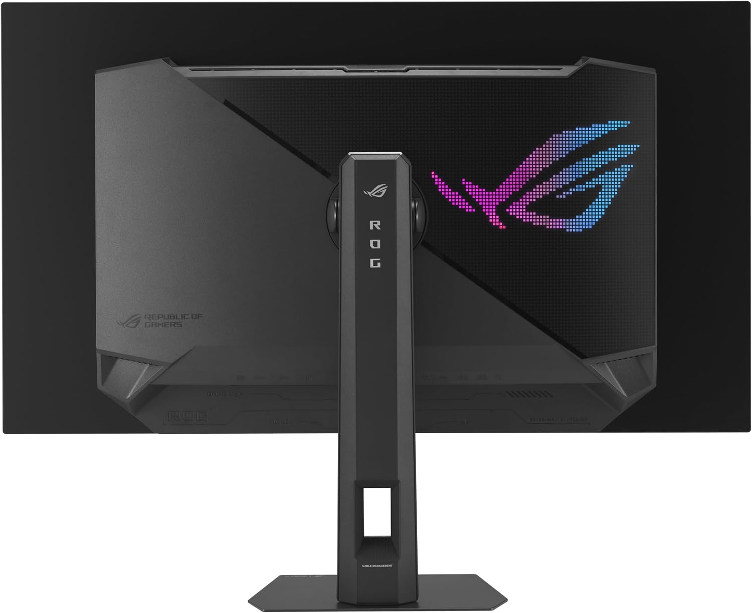 ASUS ROG Strix 32' 4K OLED Gaming Monitor (XG32UCWG) - TrueBlack Glossy OLED, Dual Mode (4K@165Hz, FHD@330Hz), 0.03ms, G-SYNC Compatible, Neo Proximity Sensor, USB-C, HDMI 2.1, 3 yr Warranty