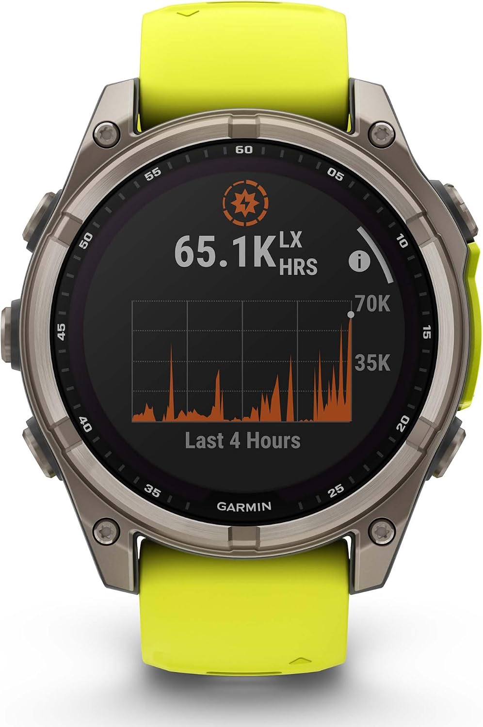 Garmin Fenix 8 Solar Sapphire (47mm, Titanium/Amp Yellow) Multisport GPS Smartwatch Gift Box Bundle - 1.4' Touchscreen, Built-in LED Flashlight with PlayBetter Charger, Screens, Adapter, Case