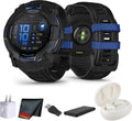 Garmin Instinct 3 Rugged GPS Smartwatch, 50 mm AMOLED Display, Multi-Band GPS with SatIQ, Built-in Flashlight, 24 Days Battery Life, Outdoor Sports and Navigation Feature Supernova Collection Watch