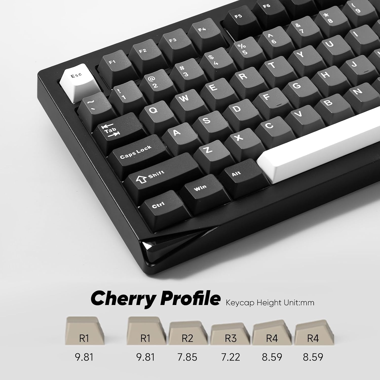 Akko Gem 02 QMK/VIA Aluminum Mechanical Keyboard Tri-Mode RGB Hot-swappable Wireless Gaming Keyboard, Black and Silver, Pre-lubed Mirror Switch