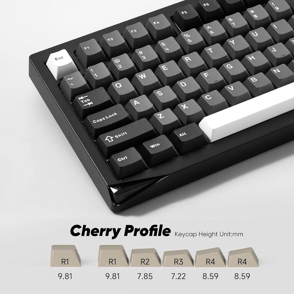 Akko Gem 02 QMK/VIA Aluminum Mechanical Keyboard Tri-Mode RGB Hot-swappable Wireless Gaming Keyboard, Black and Silver, Pre-lubed Stellar Rose Switch