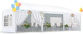 Quictent 10x30 Party Tent Gazebo Wedding Canopy Tent for Parties BBQ Shelter Pavilion with Removable Church Sidewalls & Elegant Church
