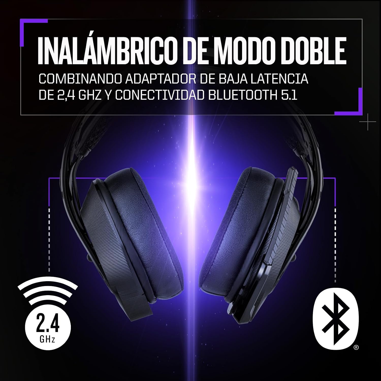 RIG 900 MAX Dual Wireless Gaming Headset with Bluetooth for Xbox, PlayStation, and PC - Multi-Function Charging Base - Up to 60 Hours Battery - Dolby Atmos 3D Audio (Renewed)