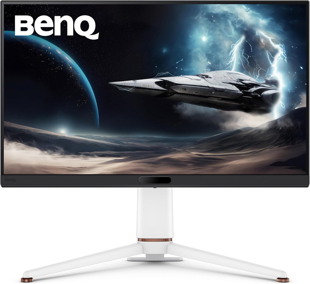 BenQ MOBIUZ EX271U 27' 4K eARC 165Hz 1ms DP 1.4 HDMI 2.1 65W USB-C Gaming Monitor, 95% P3, DisplayHDR 400, Freesync Premium, KVM, Pixsoul Engine, Remote Controller