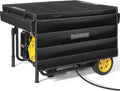 GenArmor Generator Covers While Running, 100% Waterproof Heavy Duty Tarps Generator Tent, Portable Outdoor Generator Enclosure for Most 4000w~13000w Generators, Black, Standard