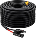 MOOKEERF Solar to XT60 Cable 10AWG 75FT Solar Connector to XT60 Adapter Cable for Solar Panel to Battery RV Portable Power Station Solar Generator - 75 Foot