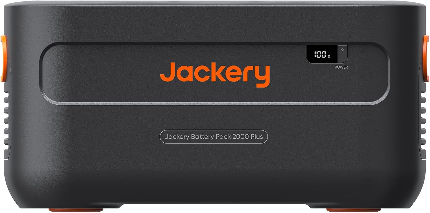 Jackery Extra Battery Pack 2000 Plus, 2042Wh Extra Expandable LiFePO4 Battery for Portable Power Station Explorer 2000 Plus Series