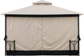 Sunjoy Replacement Curtain for 11x13 Belcourt Gazebo, Beige