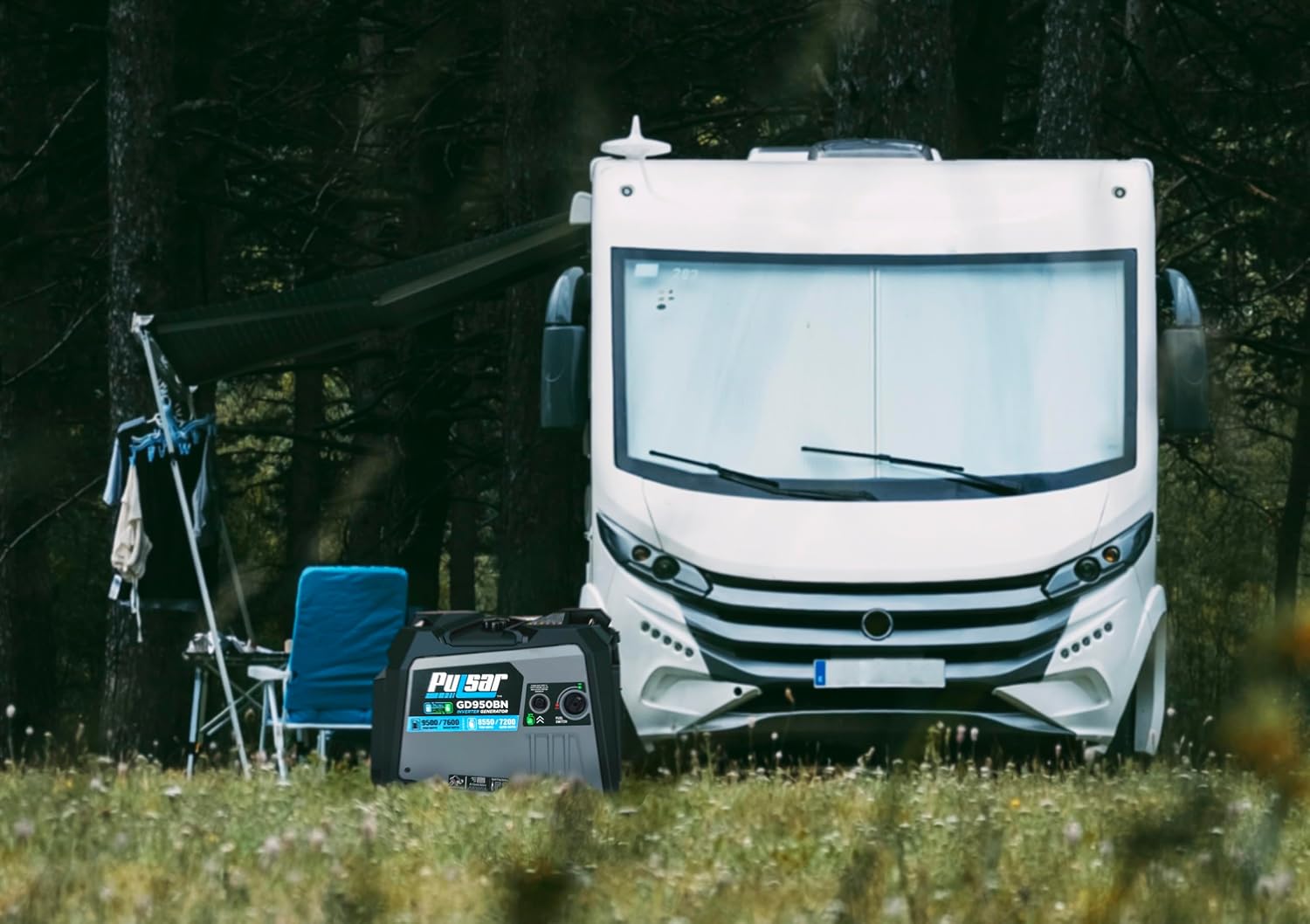Pulsar 9500W Dual Fuel Portable Inverter Generator for Residential and Camping Use GD950BN
