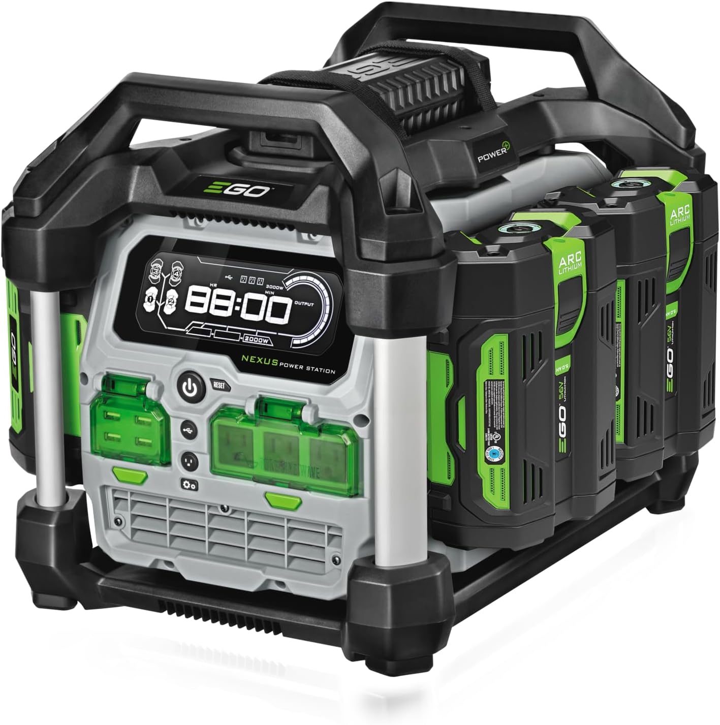 EGO Power+ PST3041 3000W Nexus Portable Power Station for Indoor and Outdoor Use (4) 5.0Ah Battery Included