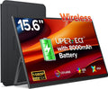 UPERFECT Wireless Portable Monitor with Battery 8000mAh, 15.6' 1080P FHD Ultra Slim Travel Monitor with Stand/VESA/Sleeve, External Second Screen for Laptop, PC, Phone, Support AirPlay Miracast