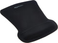 Amazon Basics Rectangular Gel Computer Mouse Pad with Wrist Support Rest, Non-Slip, Smooth Surface, Small, Black, 20-Pack