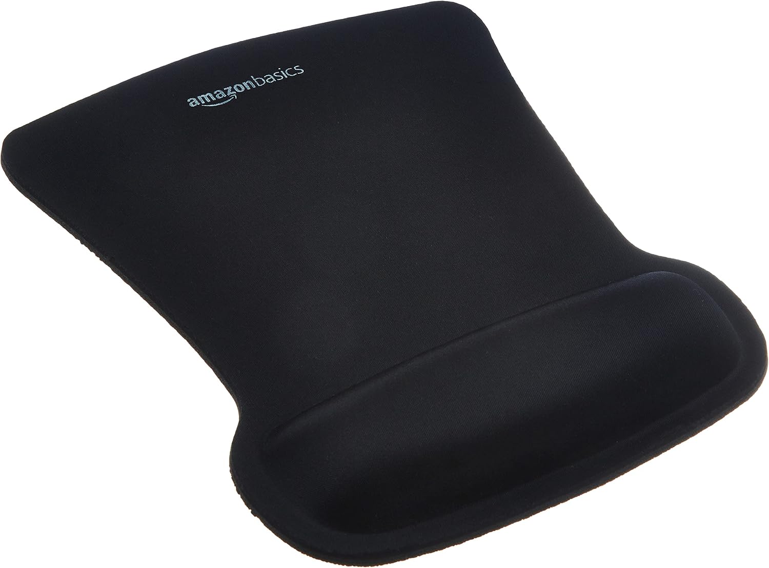 Amazon Basics Rectangular Gel Computer Mouse Pad with Wrist Support Rest, Non-Slip, Smooth Surface, Small, Black, 20-Pack