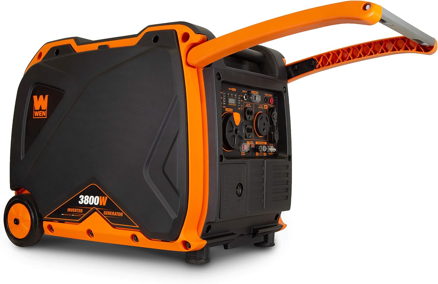 WEN Super Quiet 3800-Watt RV-Ready Portable Inverter Generator with Fuel Shut-Off and Electric Start (56380i)