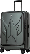 Acer Predator Street-Style Luggage 25-Inch Luggage Bag | Silent Dual-Row Wheels | Front-Opening Design | Large Storage Compartments | TSA Approved Lock | Matte Gray