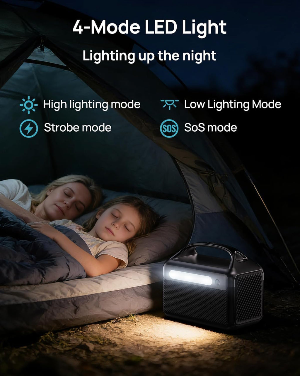 DARAN 192Wh Solar Generator with Solar Panel Included Portable Power Station 300W LFP Battery & AC Outlets 110V/ 600W Surge, Power Bank Fast Charging for Camping/Home/Power Outage/Hurricane Emergency