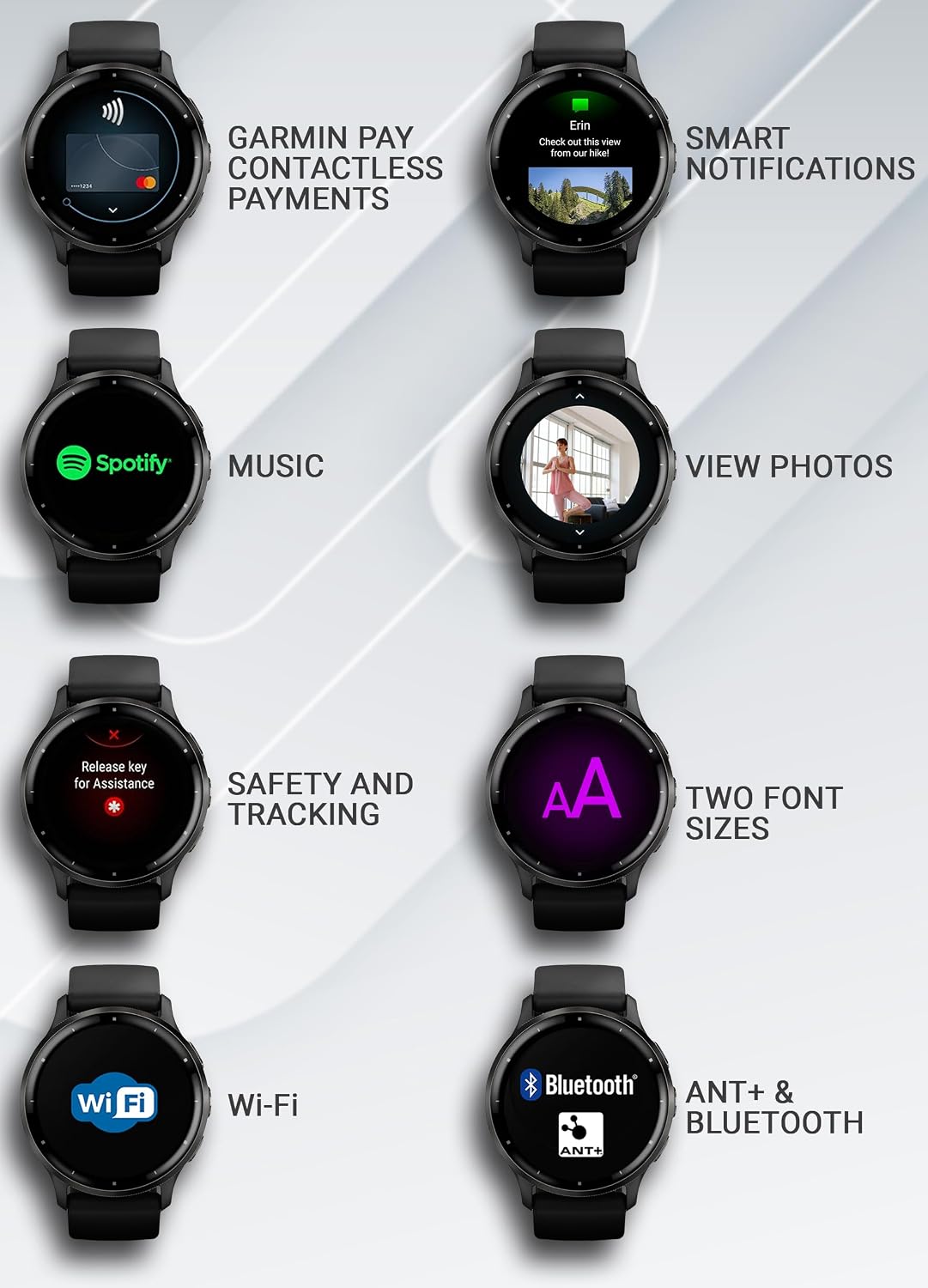Garmin Venu 3 GPS Smartwatch AMOLED Display 45 mm Watch, Advanced Health and Fitness Features, Up to 14 Days of Battery, Wheelchair Mode, Sleep Coach, Black with White Earbuds Bundle