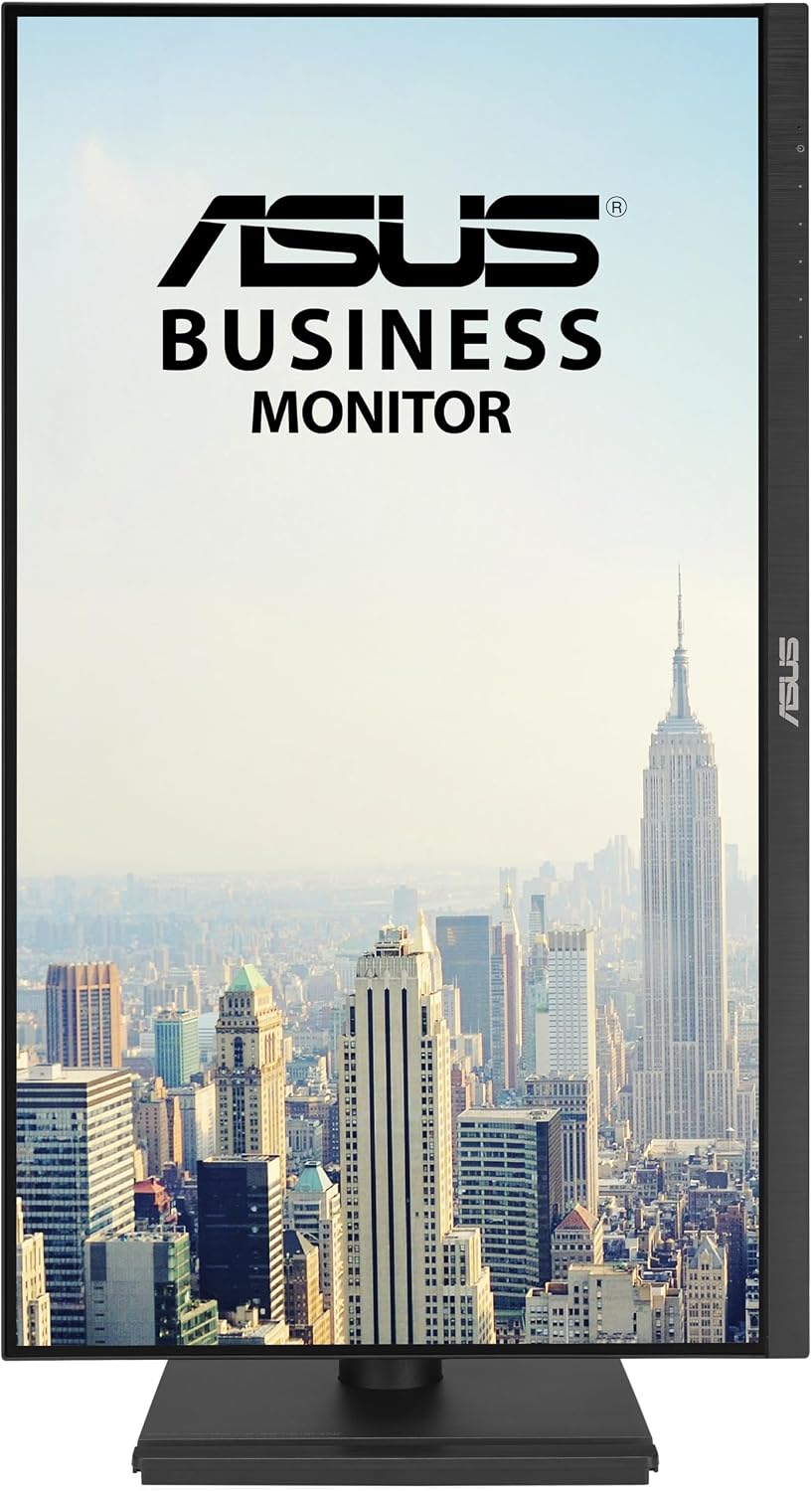 ASUS 27' 1080P Business Monitor (VA27DQFS) - IPS, 100Hz, 1ms, Adaptive-Sync, HDMI, DisplayPort, VGA, for Working and Gaming, Ergo Design, Blue Light Filter, Flicker Free, 3 yr Warranty TAA Compliant