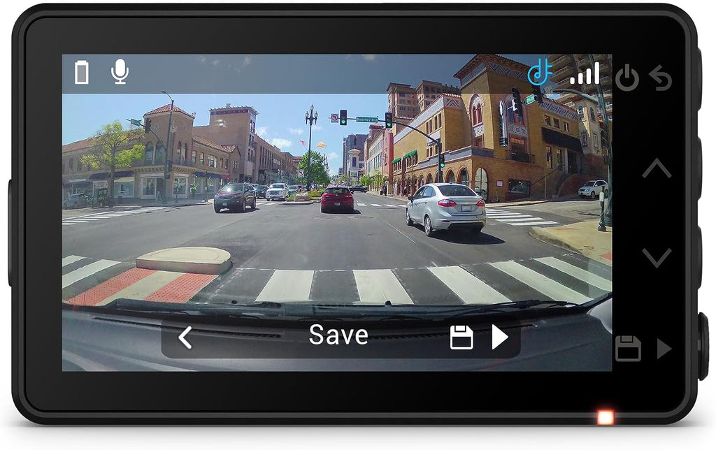 Garmin Dash Cam™ X110, Compact 1080p HD Dash Cam with a 140-degree Field of View, Built in Clarity™ Polarizer, Voice Controlled, GPS, 2.4' Display, Automatic Recording