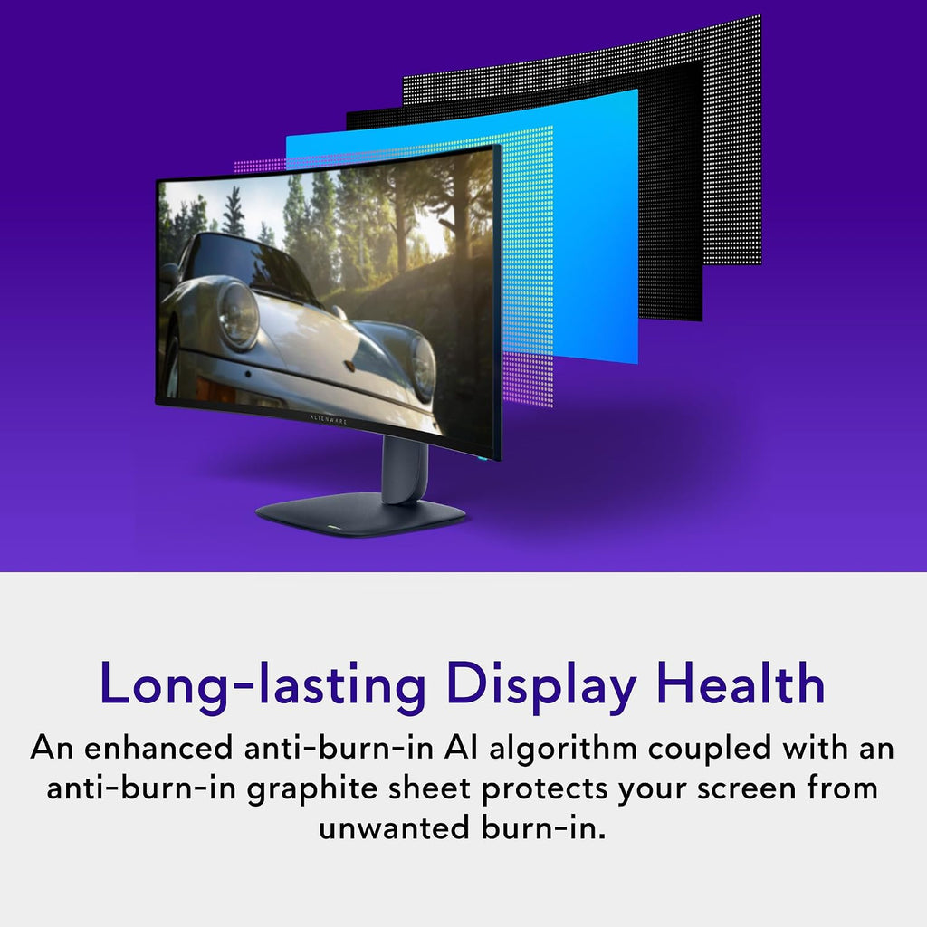 Alienware 34 240Hz QD-OLED Curved Gaming Monitor - AW3425DW - 34.2-inch WQHD (3440 x 1440) 0.03ms Display, 1800R Curve, AMD FreeSync Premium Pro, VESA AdaptiveSync, DisplayHDR TrueBlack 400