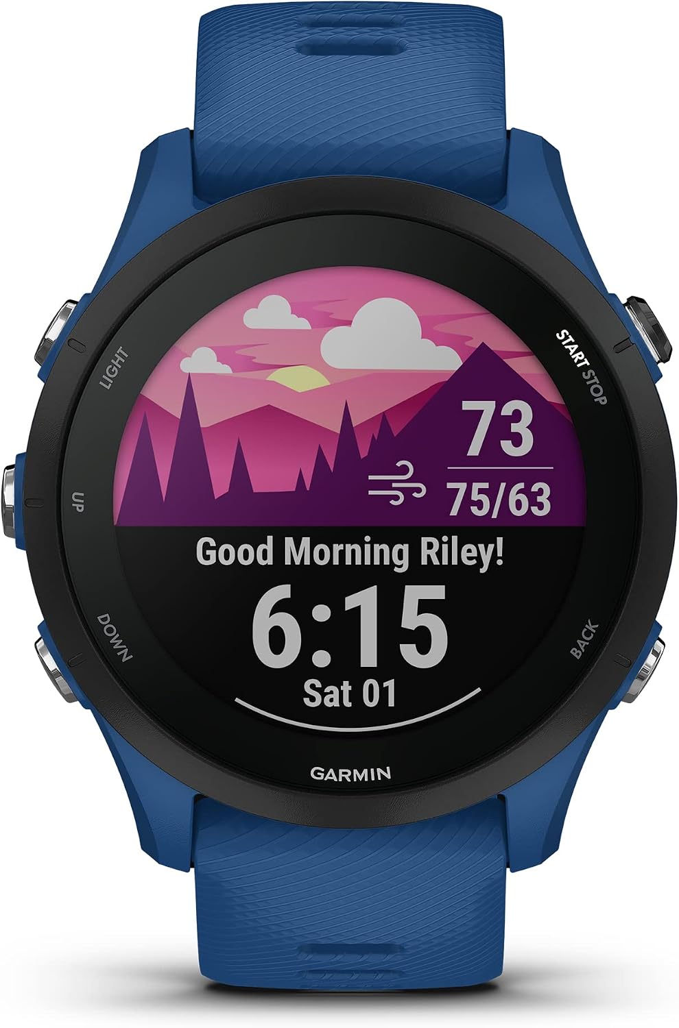 Garmin Forerunner® 255, GPS Running Smartwatch, Advanced Insights, Long-Lasting Battery, Tidal Blue