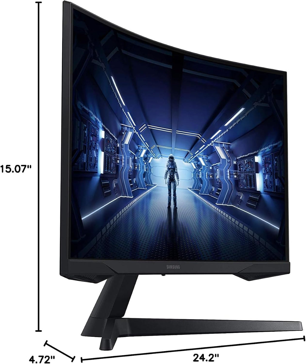 Samsung Odyssey G5 Series 27-Inch WQHD (2560x1440) Gaming Monitor, 144Hz, Curved, 1ms, HDMI, Display Port, FreeSync Premium (LC27G55TQWNXZA)