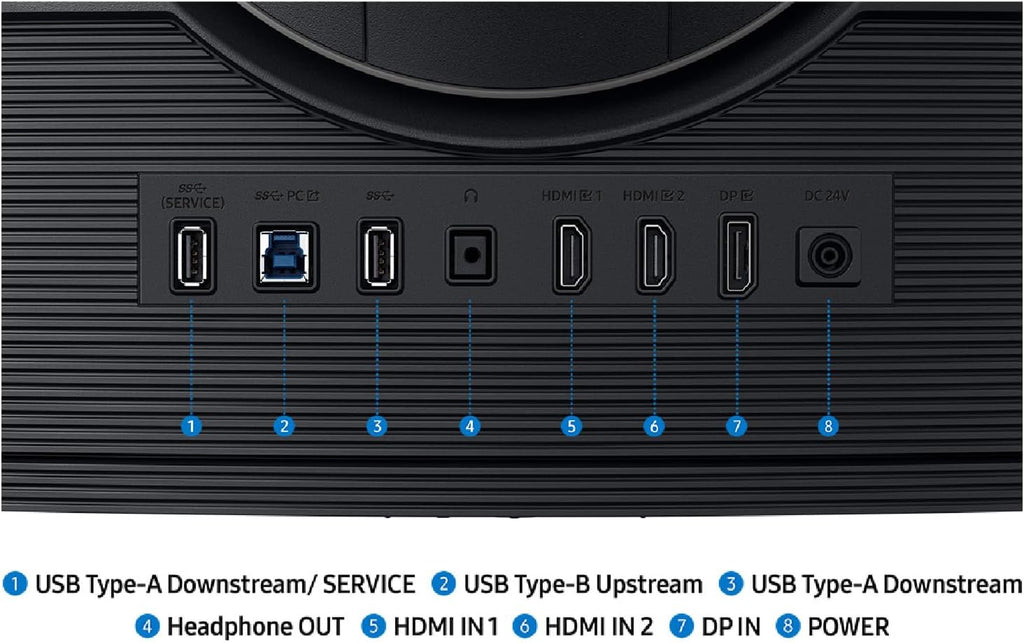 Samsung 40' Odyssey G7 (G75F) WUHD Resolution, 180Hz, Curved Gaming Monitor, 1ms Response Time (GtG), VESA DisplayHDR™ 600, AMD FreeSync™ Premium Pro, LS40FG75DENXZA, 2025
