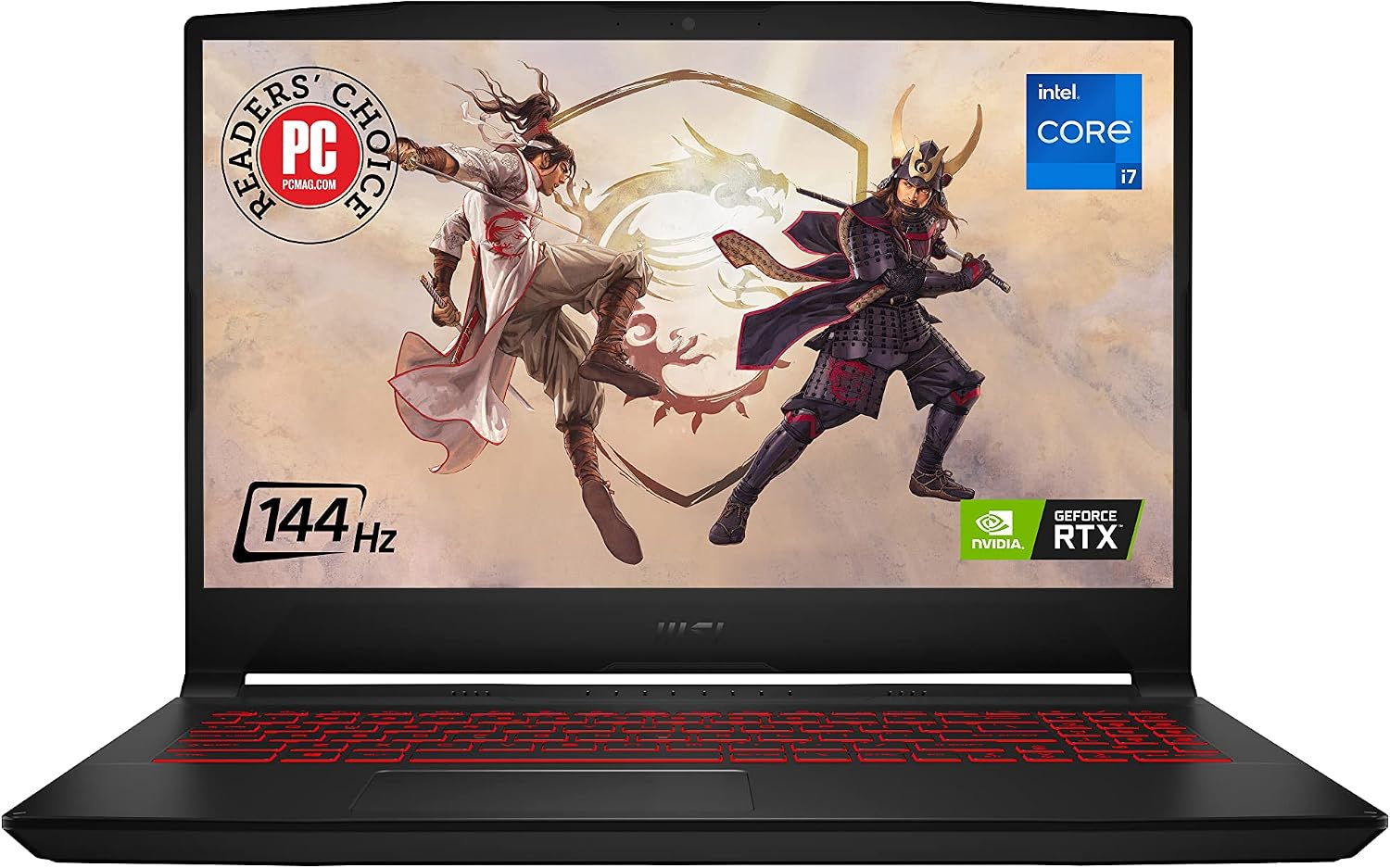 msi Katana GF66 15.6' 144Hz FHD Gaming Laptop: Intel Core i7-12650H, RTX 3050 Ti, 16GB RAM, 512GB NVMe SSD, Type-C USB 3.2 Gen 1, High-Resolution Audio, Cooler Boost 5, Win11 Home, Black (12UD-436)
