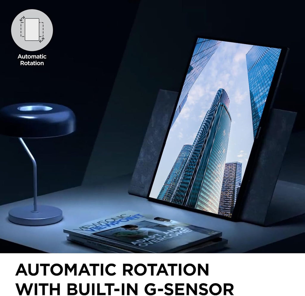 ViewSonic TD1656-2K 16 Inch 1600p Touchscreen Portable Monitor, WQXGA IPS Display for Interactive Workflows and Second Screen Productivity, Built-in Stand, 65W USB-C, mini HDMI, and Smart Cover