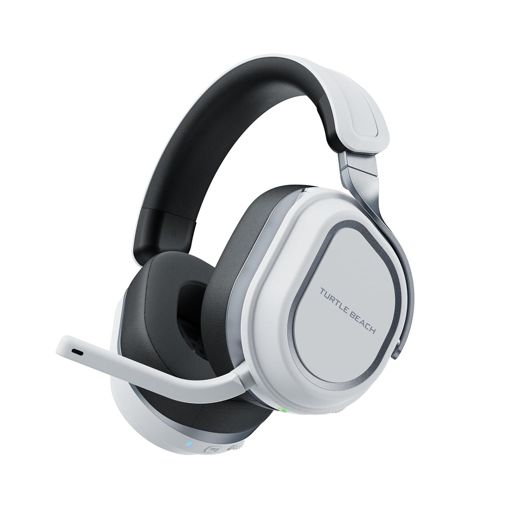 Turtle Beach Stealth 700 Wireless Multiplatform Amplified Gaming Headset for PS5, PS4, PC, Mobile – AI Noise-Cancelling Mic, Bluetooth, Rechargeable Battery, Dual Transmitters, White (Renewed)