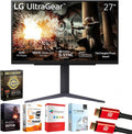 LG 27GS75QX-B 27' Ultragear QHD 1440P 180Hz 1ms G-Sync Compatible IPS Gaming Monitor Bundle with Elite Suite 18, 2X HDMI Cable and Deco Gear CPS Exclusive 26 Month Protection Pack (BEACH-CPS-26M500)