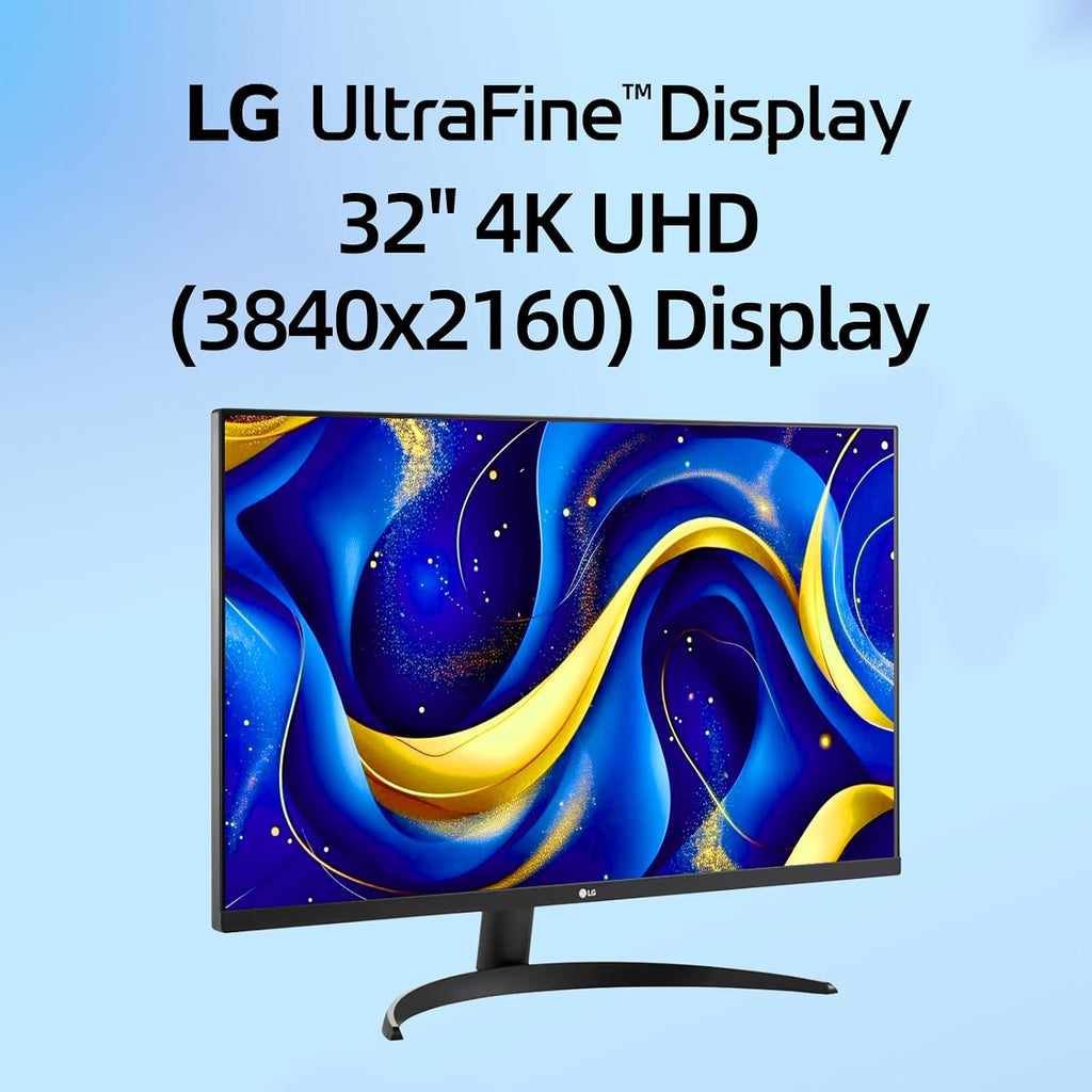 LG 32 inch 4K UHD (3840 x 2160) Ultrafine Computer Monitor, HDR10, 90% DCI-P3, Dynamic Action Sync, OnScreen Control, Built-in Speakers, Black Stabilizer, Flicker Safe, Tilt Adjustment
