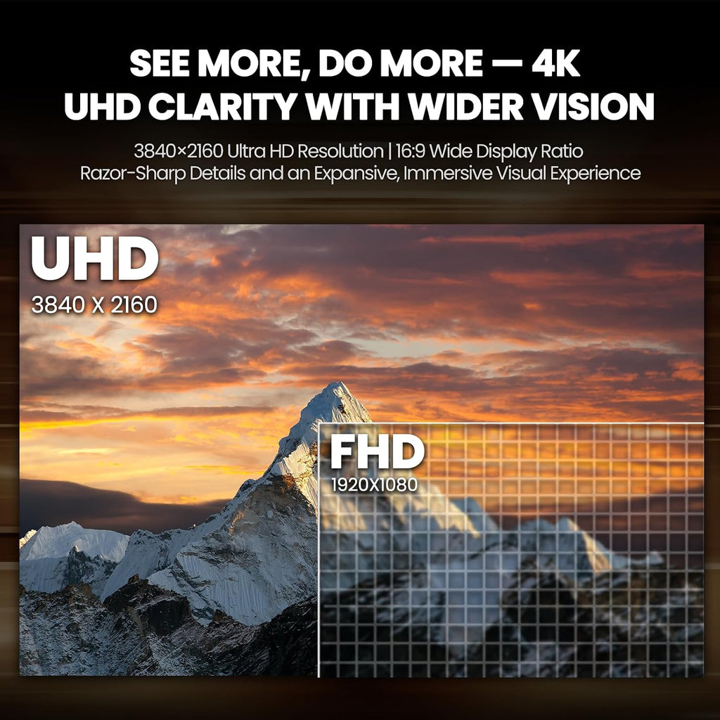 CRUA 32' White Curved Monitor, 4K UHD(3840*2160P) 1500R VA Screen, 60Hz Computer Monitor Supports AMD Freesync, 120% sRGB, Built-in speakers, Blue Light Filter,Wall Mountable Installs(HDMI 2.0/DP 1.4)