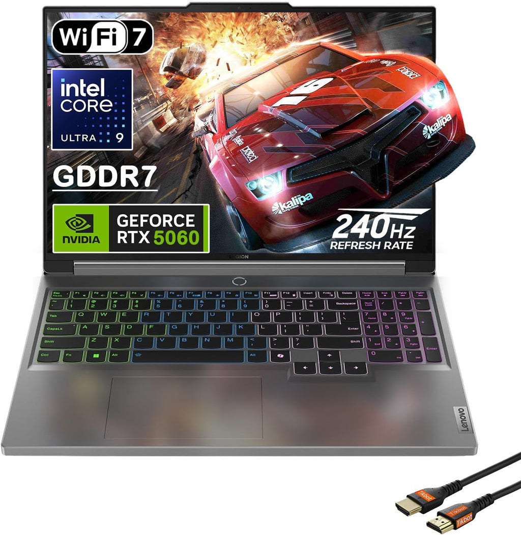 Lenovo Legion 5i 16' Gaming Laptop - Intel Core Ultra 9 275HX - GeForce RTX 5060 - WQXGA (2560x1600) - Windows 11 Home-W/HDMI Cable (32GB RAM | 1TB PCIe SSD)