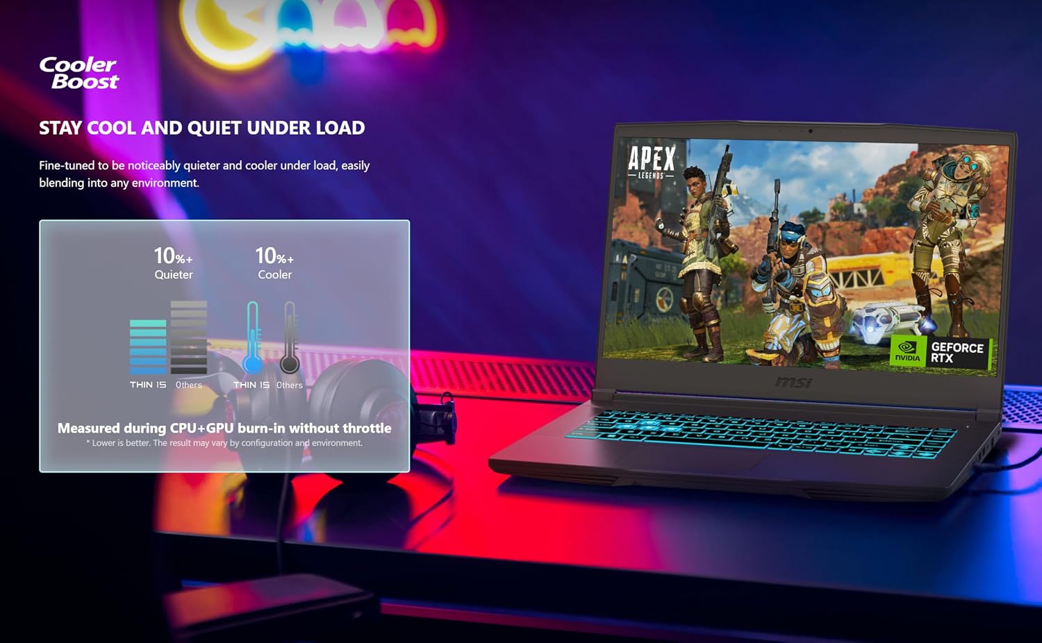 msi Thin 15.6 inch FHD 144Hz Gaming Laptop-Intel Core i5-13420H-NVIDIA GeForce RTX 3050 -Window 11 Home-W/Mouse pad (32GB RAM | 1TB PCIe SSD)