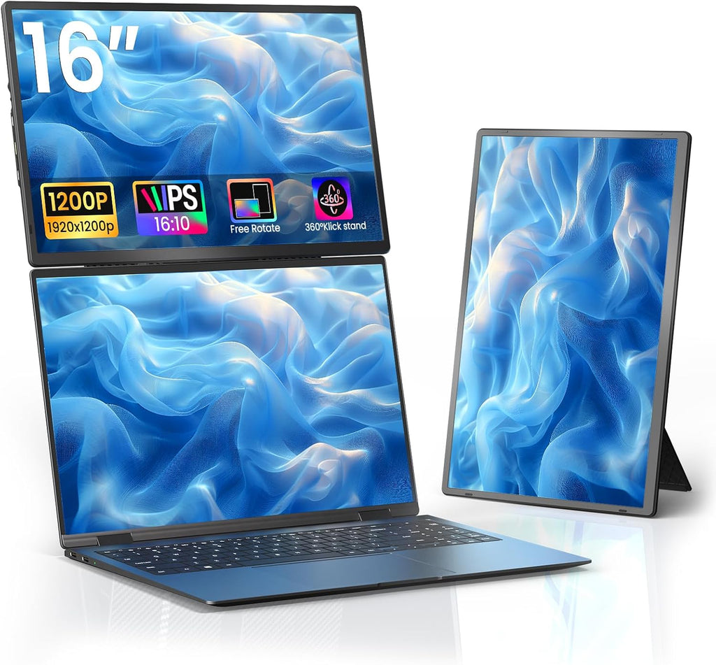 Portable Monitor for Laptop - Laptop Screen Extender HDMI USB C Travel External Display with Stand Gaming Monitor for PC MAC Switch Phone Computer Xbox PS4/5 - D1