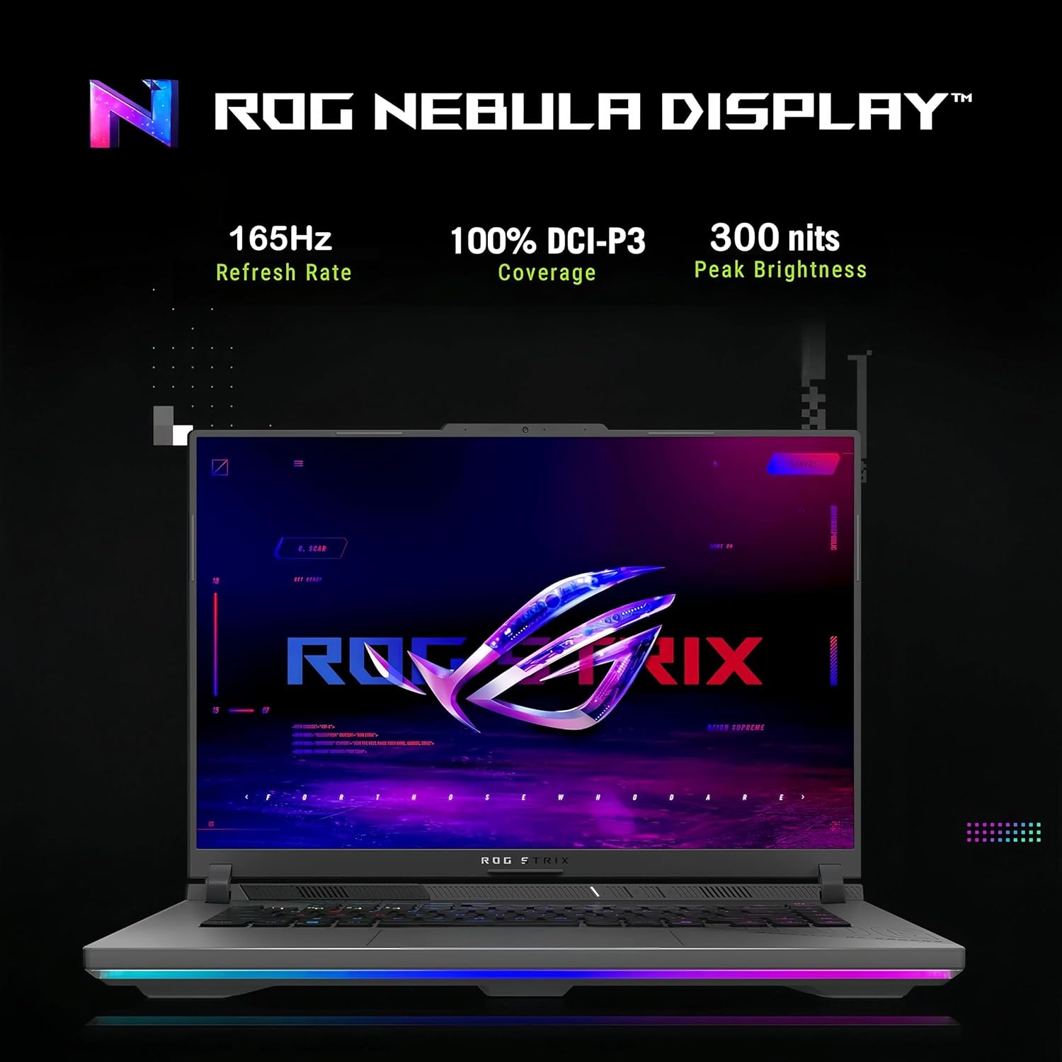 ASUS ROG Strix G16 Gaming Laptop, NVIDIA GeForce RTX 5070 Ti, 16' 16:10 165Hz IPS Display, AMD Ryzen 9 8940HX (Up to 5.3 GHz), 64GB DDR5 RAM, 4TB SSD, WiFi 6E, Backlit KB, Win11 Pro, with Accessories
