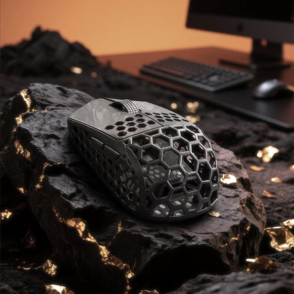 Darmoshark M5Air Mini Fingertip Grasp Gaming Mouse Carbon Fiber,Tri-Mode 8K/Bluetooth Mouse Up to 30000DPI,PAW3950 Optical Sensor Lightweight 31g,5 programmable Button,Computer Mouse for Laptop,PC,Mac