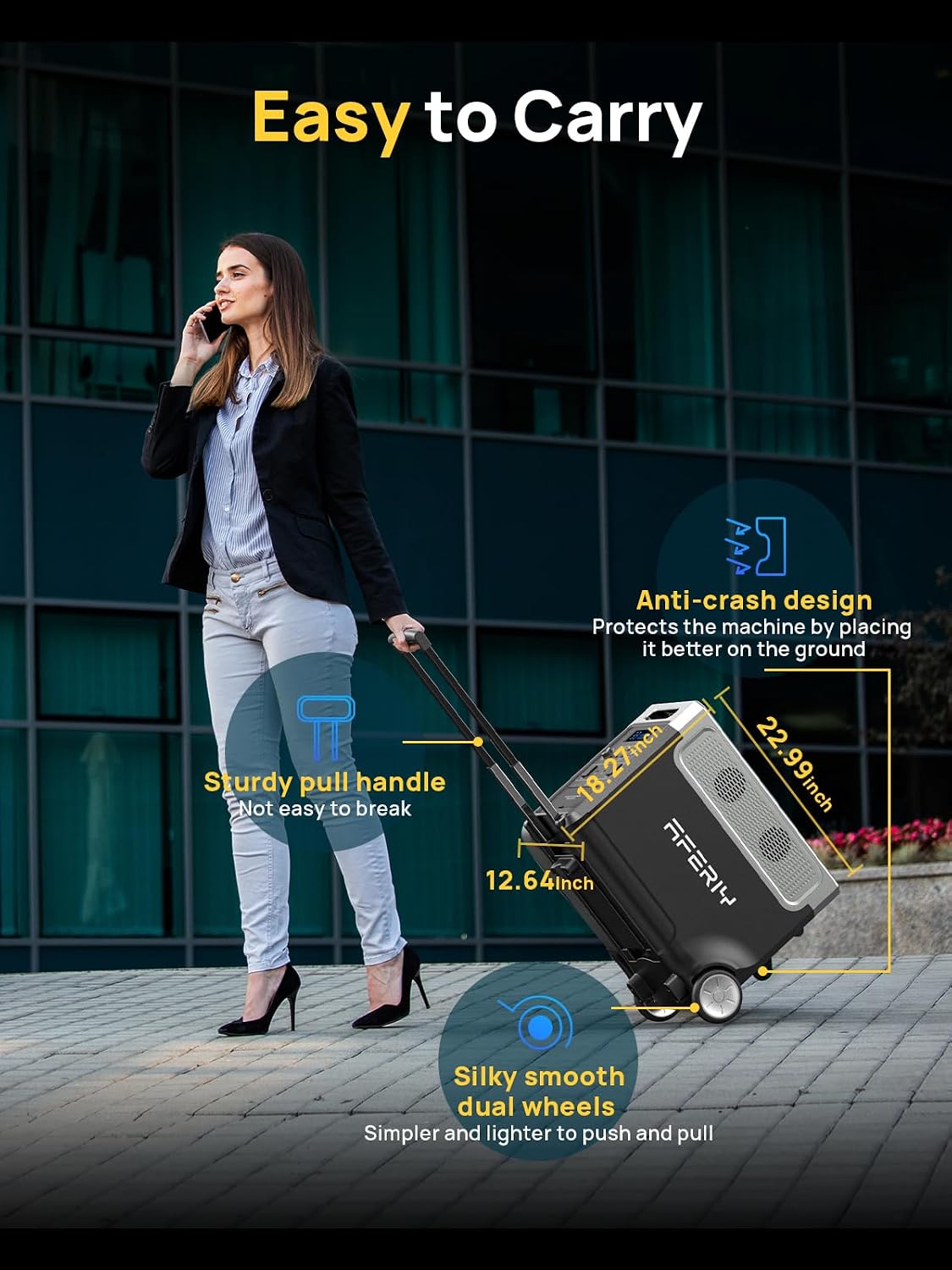 AFERIY 11520Wh Portable Power Station,P310 with 2 Extra Battery,120V 3600W Expandable Capacity LiFePO4 Battery Backup,Solar Generator for Home Use,Outdoor Camping,Power Outage,Camping,RV,Emergencies