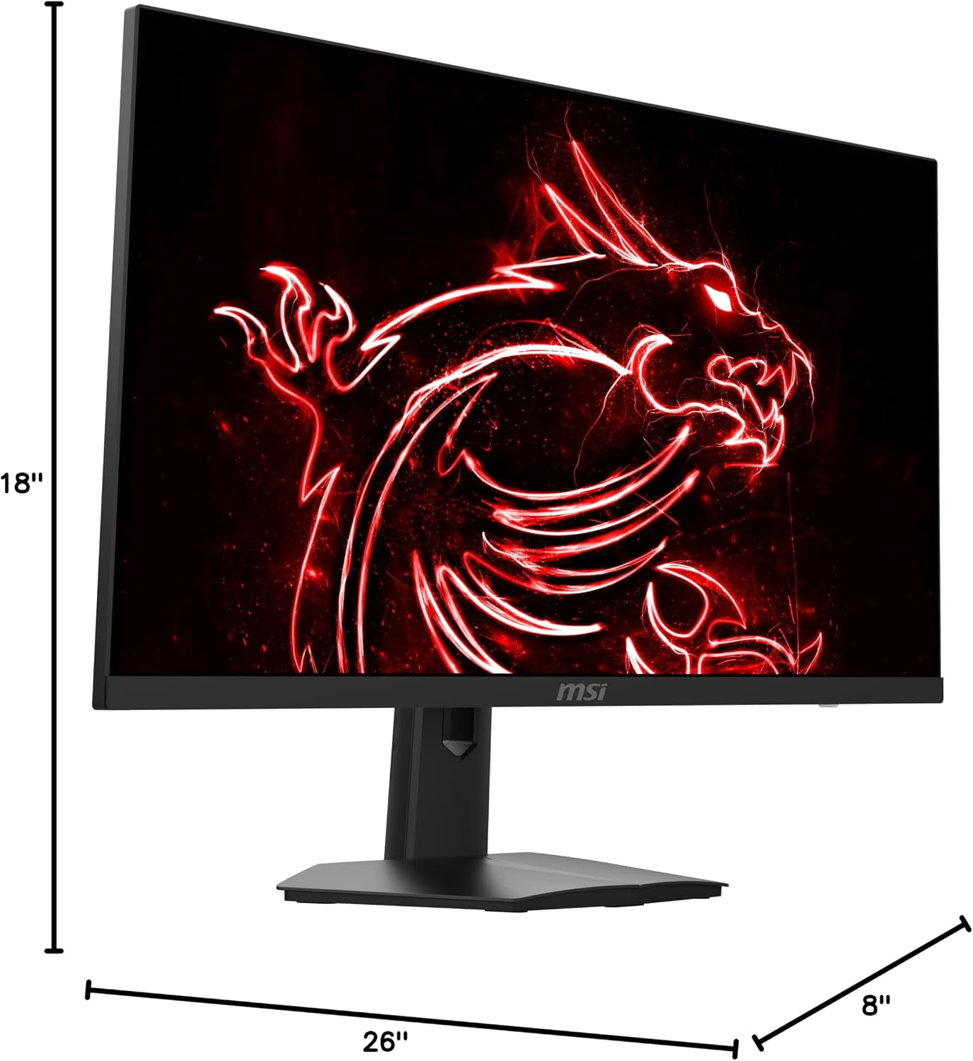 msi G274, 27' Gaming Monitor, 1920 x 1080 (FHD), IPS, 1ms, 170Hz, G-SYNC Compatible, HDMI, Displayport, Tilt