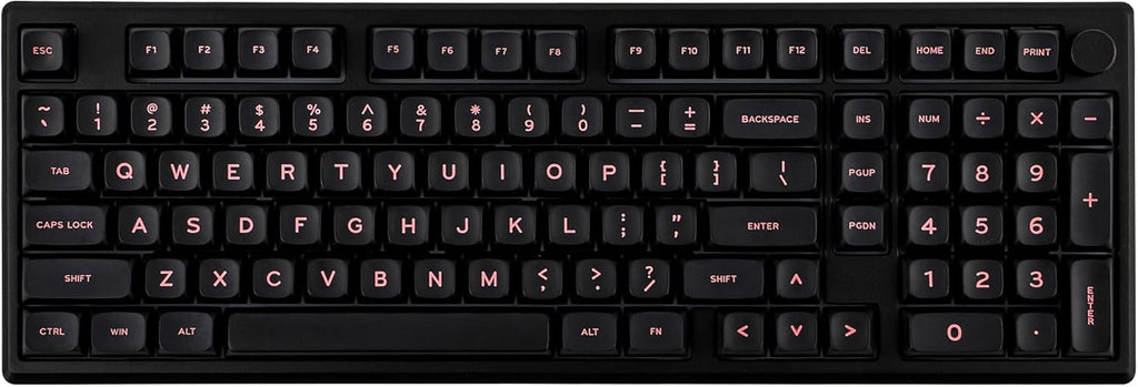 EPOMAKER Galaxy100 QMK/VIA Wireless Gaming Keyboard, Aluminum Shell, BT/2.4Ghz/USB-C, Pre-Lubed Hot-Swappable Linear Switches, NKRO, RGB Backlit (Black, Wisteria Linear Switch)