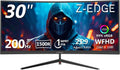 Z-Edge 30' Curved Gaming Monitor, WFHD1080P 200Hz 165Hz Monitor, MPRT 1ms, 21:9 Aspect Ratio, 1500R Curved, 16.7M Colors, 3000:1 Contrast, UG30 PIP-PBP, 2X DP 1.4 Ports and 2X HDMI 2.0 Port