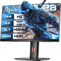 28 Inch 4K UHD 3840x2160 144Hz Gaming Computer Monitor,1ms IPS PC Screen,AMD FreeSync Premium,125% sRGB,95% DCI-P3,Monitor with Speaker,HDMI2.1,Height Adjustable,TS2700