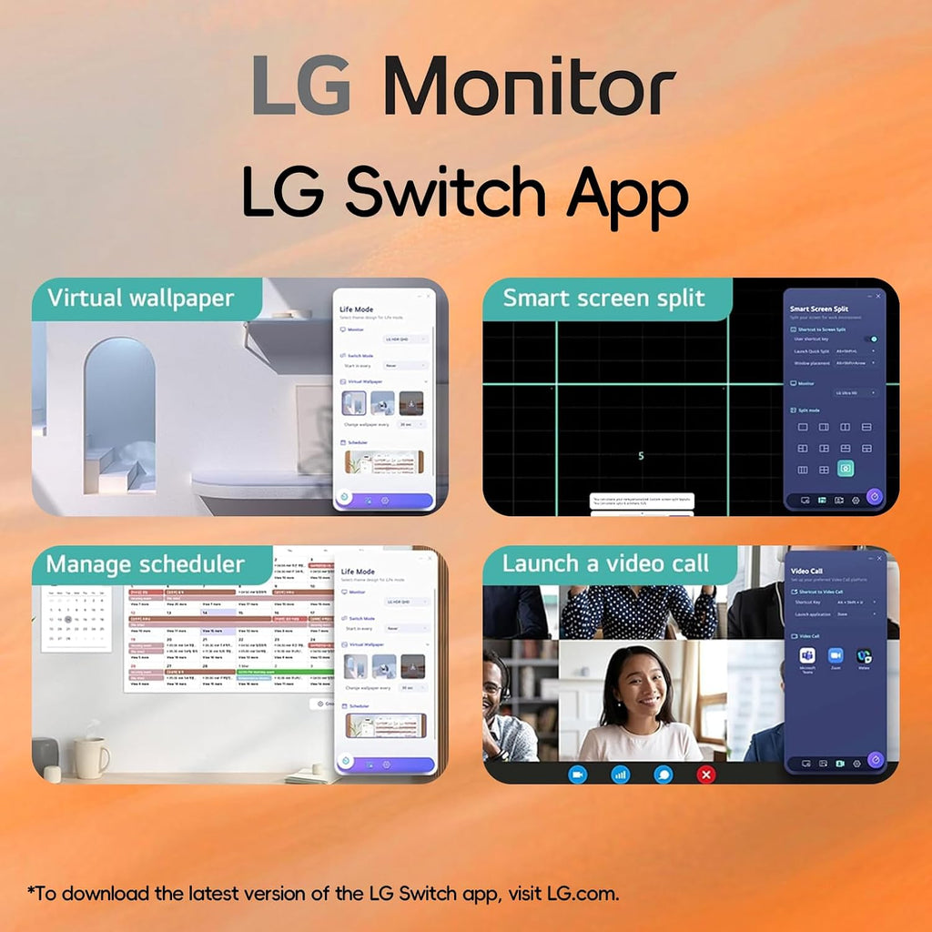 LG 32 inch QHD (2560 x 1440) IPS Computer Monitor, 100Hz, 5ms, HDR10, 99% sRGB, Dynamic Action Sync, Contrast Ratio 1000:1, Reader Mode, Flicker Safe, HDMI, USB Type-C, Tilt Adjustment