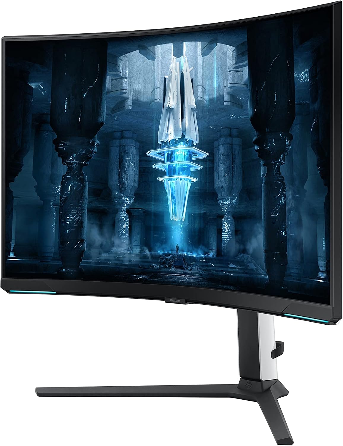 Samsung 2022 32'' Odyssey Neo G8 4K UHD 165Hz 1ms G-Sync 1000R Curved Gaming Monitor, Quantum HDR2000, AMD FreeSync Premium Pro, Ultrawide Game View, DisplayPort, HDMI, Black (Renewed)