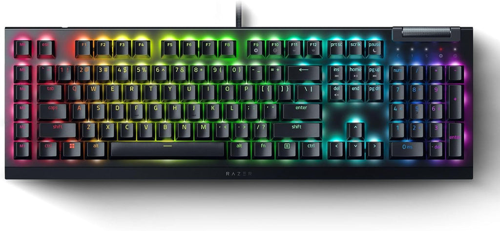 Razer BlackWidow V4 X Mechanical Gaming Keyboard: Green Switches Tactile & Clicky - 6 Macro Keys - Chroma RGB - Doubleshot ABS Keycaps - Roller & Media Keys - Snap Tap