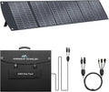 400W Portable Solar Panel for Most Power Stations, Foldable & Lightweight Solar Suitcase with Kickstands, 40V MC4 & Multi-Output for Solar Generators, RVs, Camping, and Outdoor Use